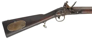 Antique U. S. Model 1817 Common Rifle,
.54 caliber 36" barrel,
flintlock, walnut with repair, iron,
1824 date, by R. Johnson